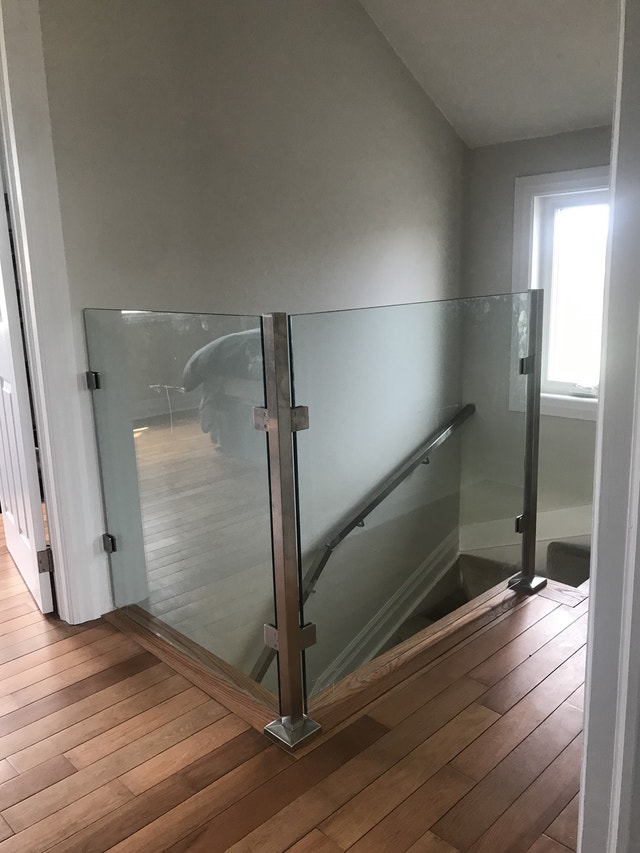 STAIRS GLASS RAILING DECKS OFFICE ENTRANCES PARTITIONS ENCLOSURE