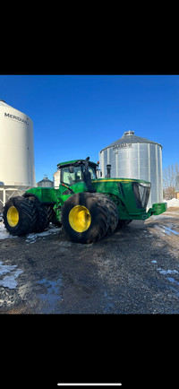 John Deere 9520R pto and new tires 