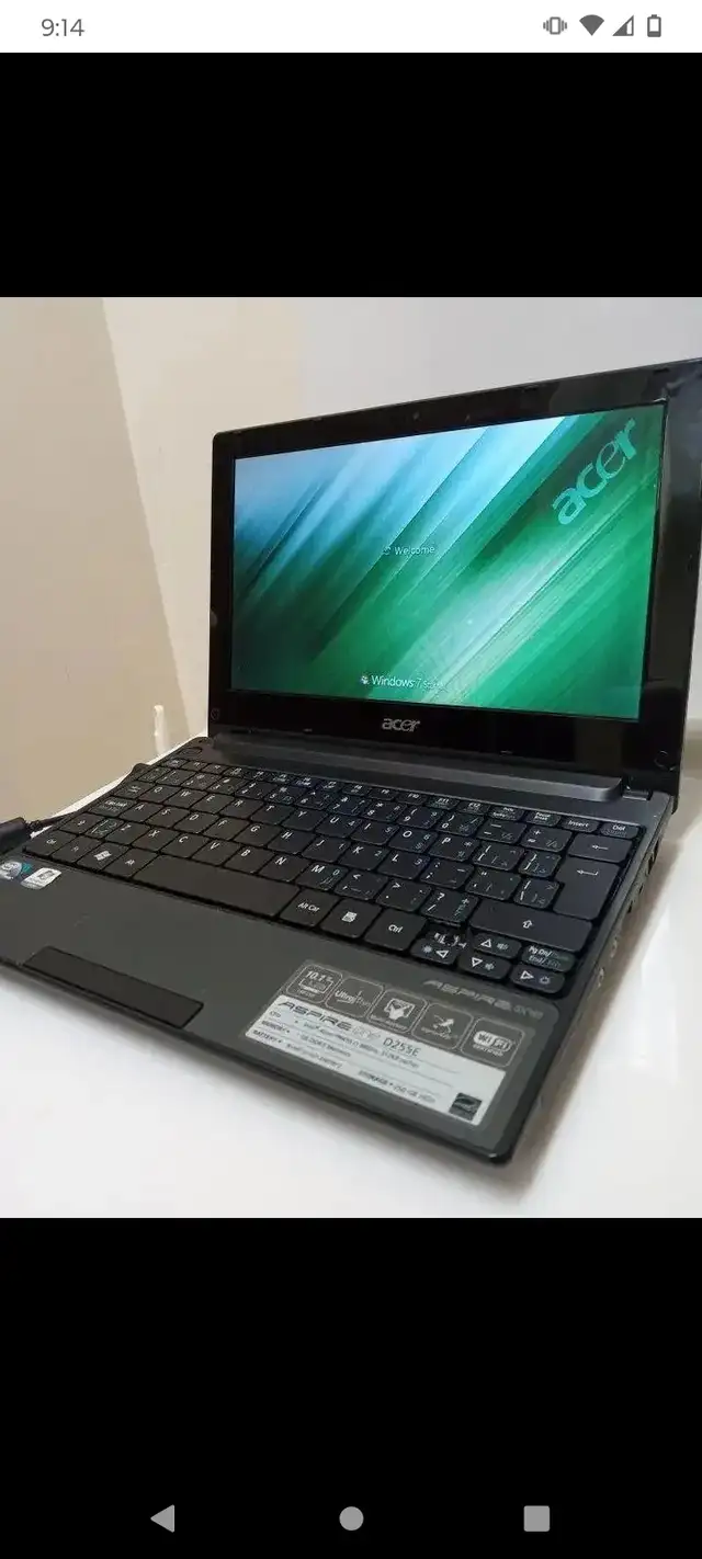 ASPIRE ONE MINI NOTEBOOK LAPTOP, WINDOWS 7, FACTOR433376829123471360