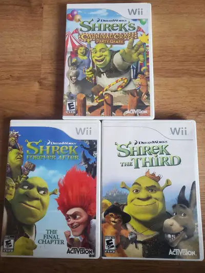 $30 each Or take all 3 for $80 and save $10 Shrek the third $30 Shrek Forever After $30 Shrek carniv...