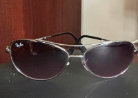 Ray-Ban Jr Aviator Sunglasses-Violet w/Gray Frame, No Scratches