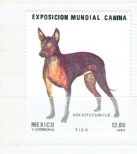 MEXIQUE. TIMBRE NEUF "Exposition Canine Mondial - 1984".