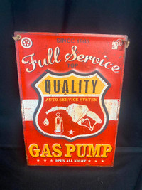 Brand New Gas Pump Sign
