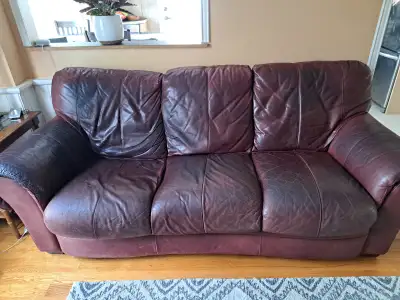 Natuzzi Top Grain Leather Sofa, View more