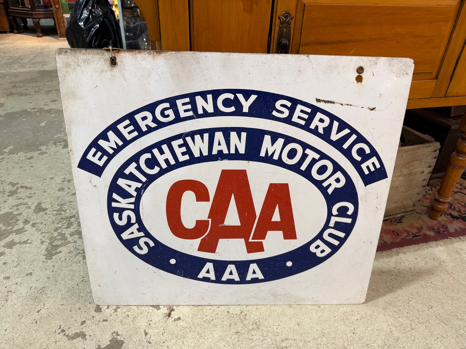 Double sided painted tin CAA sign | Arts & Collectibles | Edmonton ...