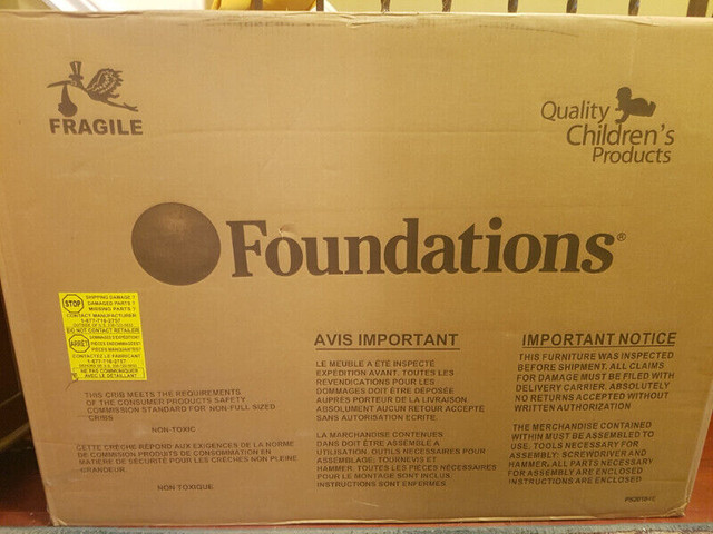 CRIB-BRAND NEW IN BOX-FOUNDATION in Cribs in City of Toronto - Image 3