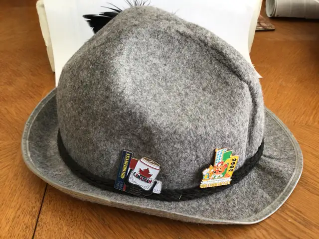 Kw Oktoberfest tonite.  Hat for sale plus