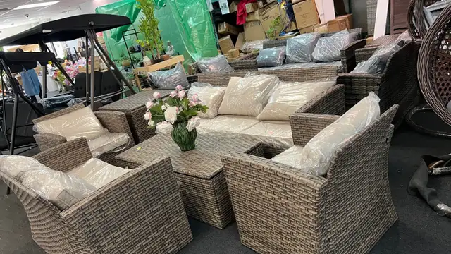 6-Piece Outdoor Sectional Conversation Set with Coffee Table – A in Patio & Garden Furniture in Markham / York Region - Image 2