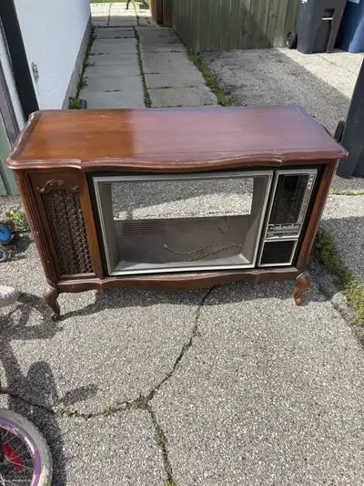 Vintage RCA Console Cabinet - Gutted, Ready for a Project, View more