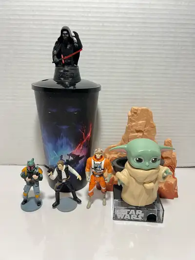 Star Wars Action Figure Toy & Promo Movie Cup $10 for all. Shipping available