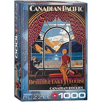 PUZZLE 1000 CANADIAN PACIFIC BEAUTIFUL LAKE LOUISE COMME NEUF