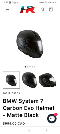 BMW System 7 Carbon Evo Helmet - Matte Black