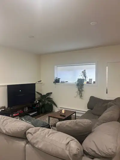 One bedroom basement suite for rent, located in whistle bend, it’s unfurnished with separate entranc...