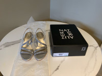Silver Sandals-size 7.5 Wide-Naturalizer