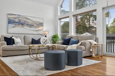 Sofa (Structube) 3 & love Seat: $525, View more