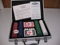 BICYCLE Texas Hold Em Poker Set, 208 Pieces, LIKE NEW