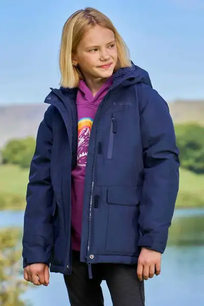 *NEW*Kids Borg Lined Waterproof Jacket with Sherpa Lining - 100%, View more