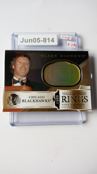 2019-20 Black Diamond Hof Rings Gold 1988 #HR-TE Tony Esposito