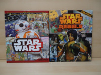 2 Disney Star Wars Look and Find picture search books hardcover