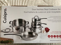 Stainless steal 10 pc cookware set
