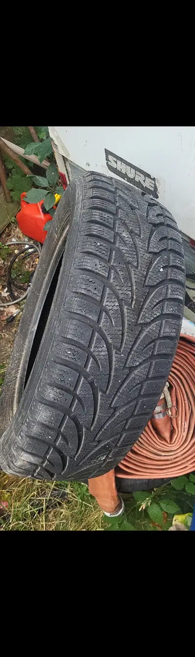 Pair of 215/60 R17 winter tires (Sailun Ice Blazer is the brand) Looking to sell the pair for $100 -...