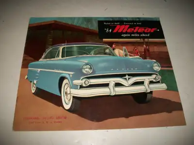 1954 METEOR DELUXE SALES BROCHURE CAN MAIL, View more