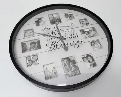 Large 20 Inch Wall Clock With Picture Frames, View more