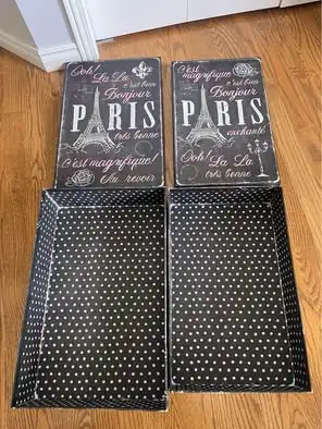 Decorative Shadow/Storage Boxes 11X17 and 10X16 Fit Inside Each Other