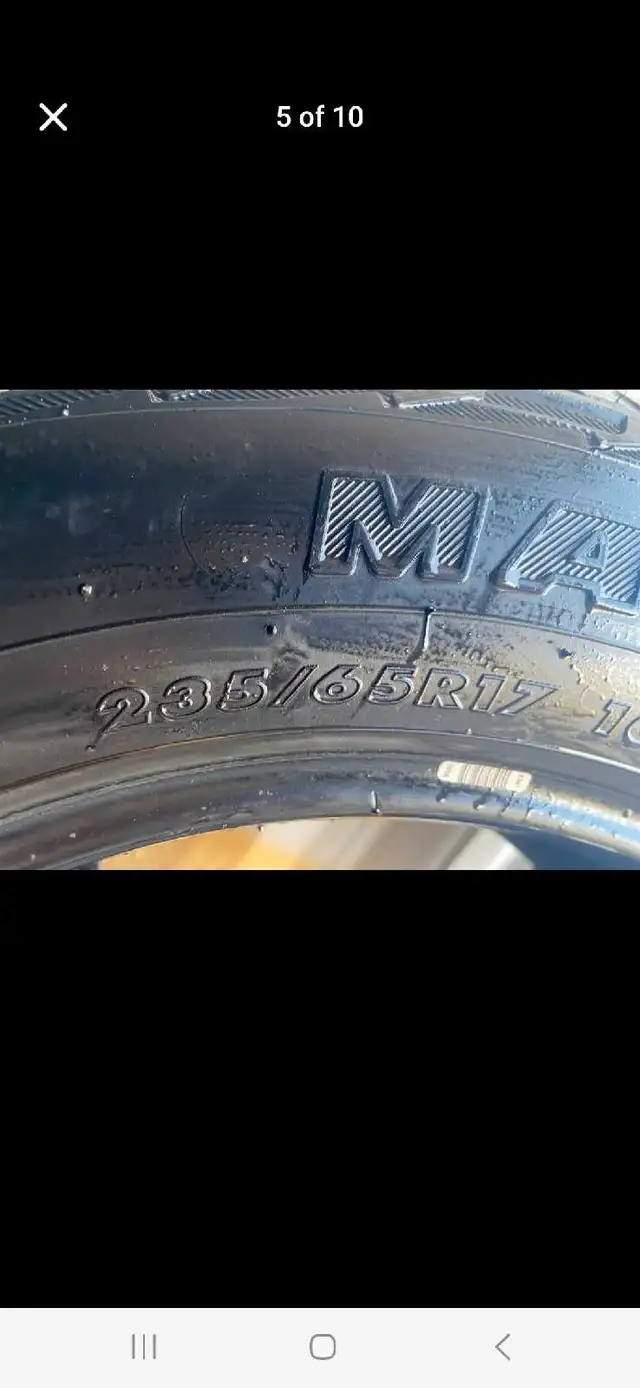 Set of 4 MAJORISall season tires (235 65 17)Like new in Tires & Rims in Oakville / Halton Region - Image 6