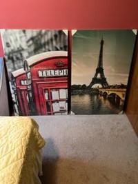 For Sale 2 New Large Paris Pics , 48"Tall x32" Wide