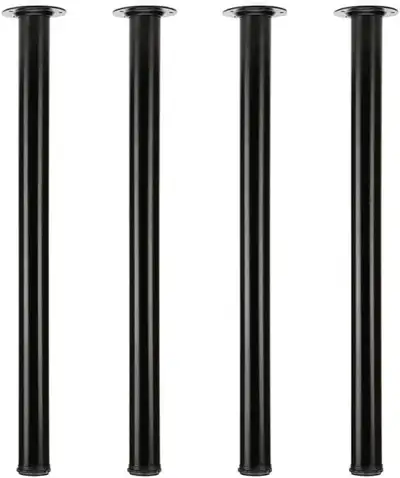 QLLY 27.5 inch Adjustable Tall Metal Desk Legs. Set of 4 (Black), View more
