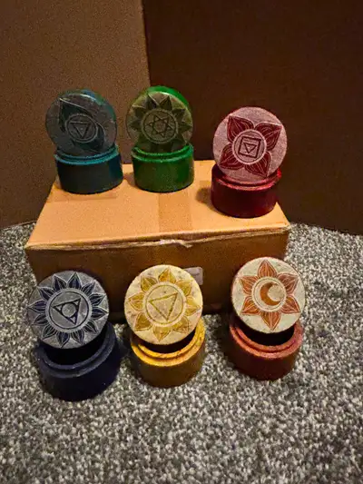 6 pc never used Incense holder os trinket / jewelry boxes