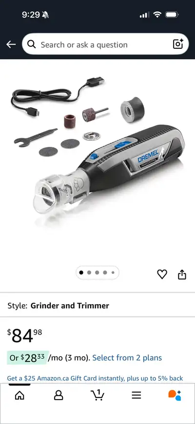 Pet Nail Grinder and Trimmer Dremel PawControl, View more