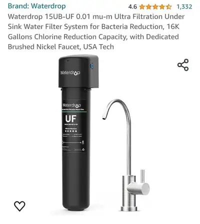 Filtration system, under sink, *new*, View more