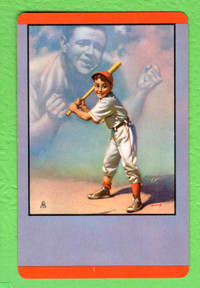 1953 Brown & Bigelow Babe Ruth Original Vintage Playing Card RED