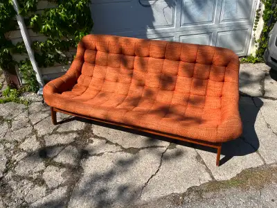 Vintage R. Huber Scoop Sofa — 1960s Canadian Mid-Century Modern, View more