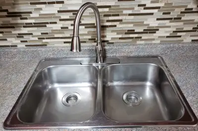 Stainless Steel Double Sink 3 Holes $50, View more