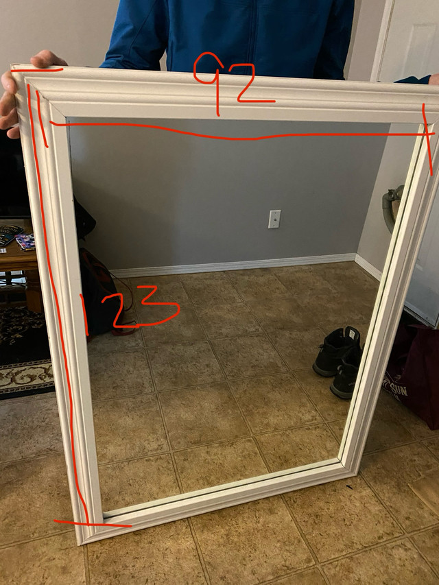 Large Framed Mirror  in Home Décor & Accents in Whitehorse