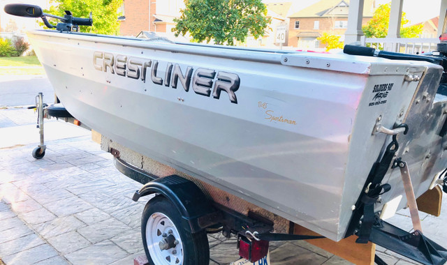 crestliner sportsman 14 fishing boat package, trailer, motor in Other in Markham / York Region - Image 4