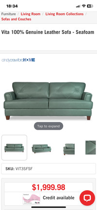 Sofa Cindy Crawford 