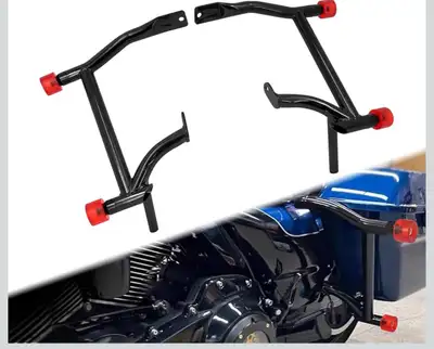 Saddle Bag Guards Crash Bars Fit for Harley Touring Electra Glide FLHT Street Glide FLHX Road Glide...