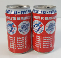 1992 World Series Toronto Blue Jays Coca-Cola Cans