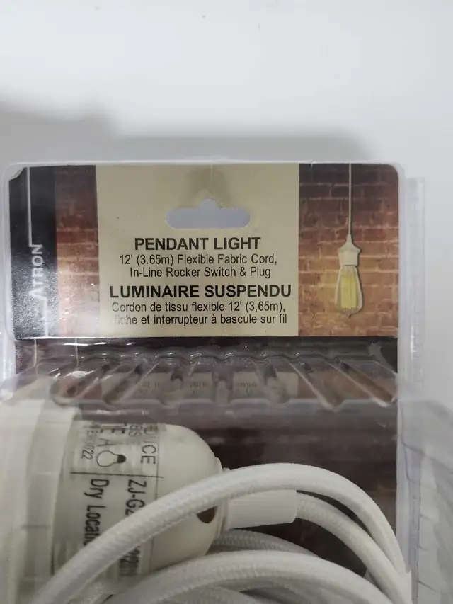 Atron Pendant Light Cord Kit - White64959981779971121