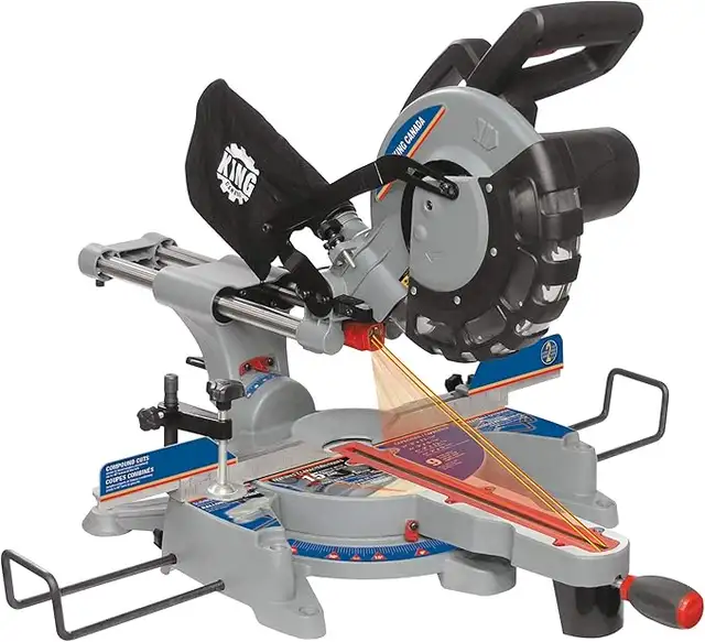 New 10in Sliding Compound Miter Saw w/ Laser in Power Tools in City of Toronto - Image 2