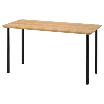 On Hold!!! Ikea Desk, ANFALLARE / ADILS, Bamboo/Black Legs, View more