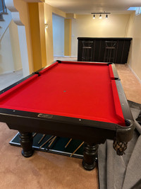8ft pool table+ table tennis + accessories 