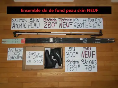 Ensembles de ski de fond PEAU SKIN ENSEMBLE COMPLET NEUF, View more