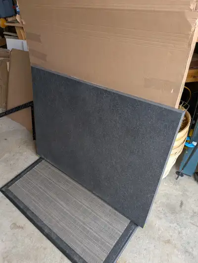 Laminate countertop piece dark gray stone finish. 42" x 42 x1.5, View more