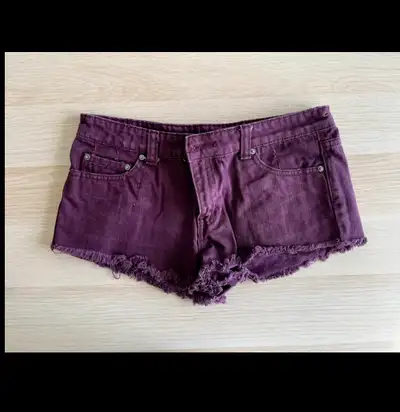 burgundy Forever 21 denim shorts - size: 27 - condition: like new, worn twice - defects: none - sell...