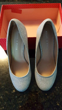 Silver glamour shoes